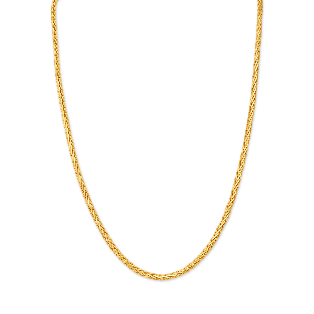 Classic Yellow Gold Wheat Chain