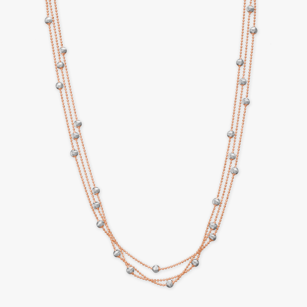 Beaded Blush Gold Chain