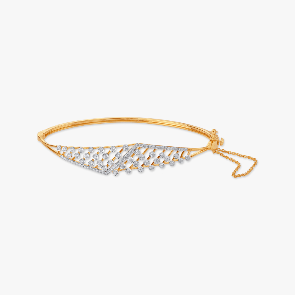 Dazzle Net Diamond Bangle