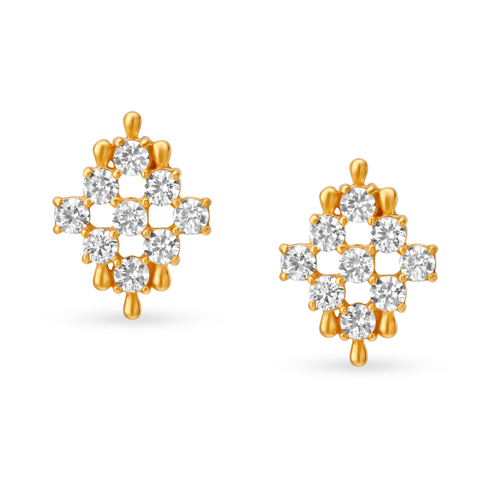 Stylish Gold Stud Earrings for Kids