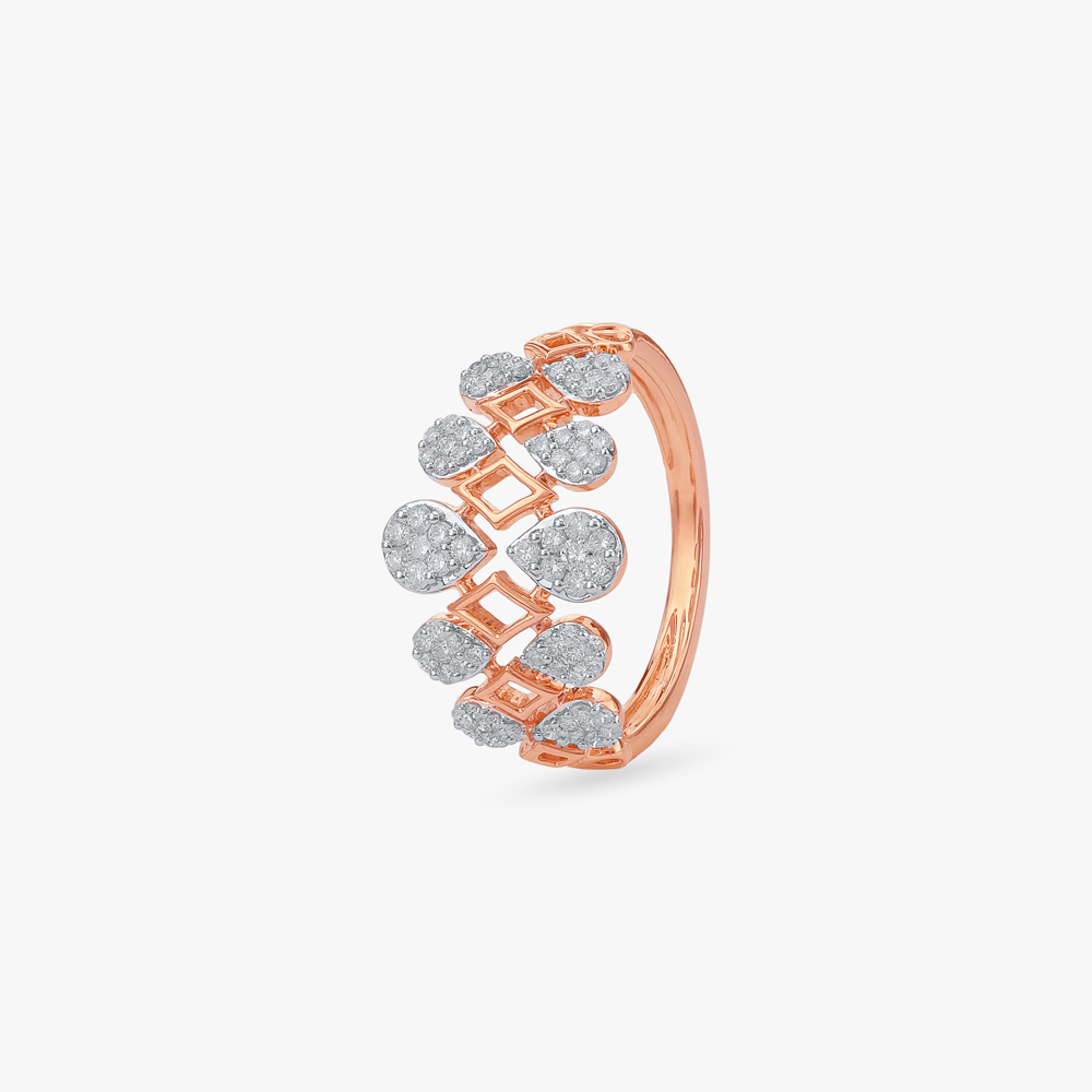 Crown Spark Diamond Ring