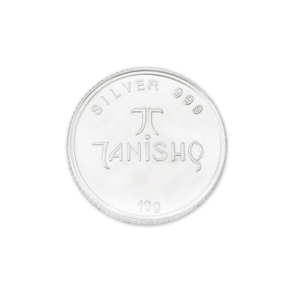 Ganesha And Lakshmi 10 Gram 999 Purity Silver Coin