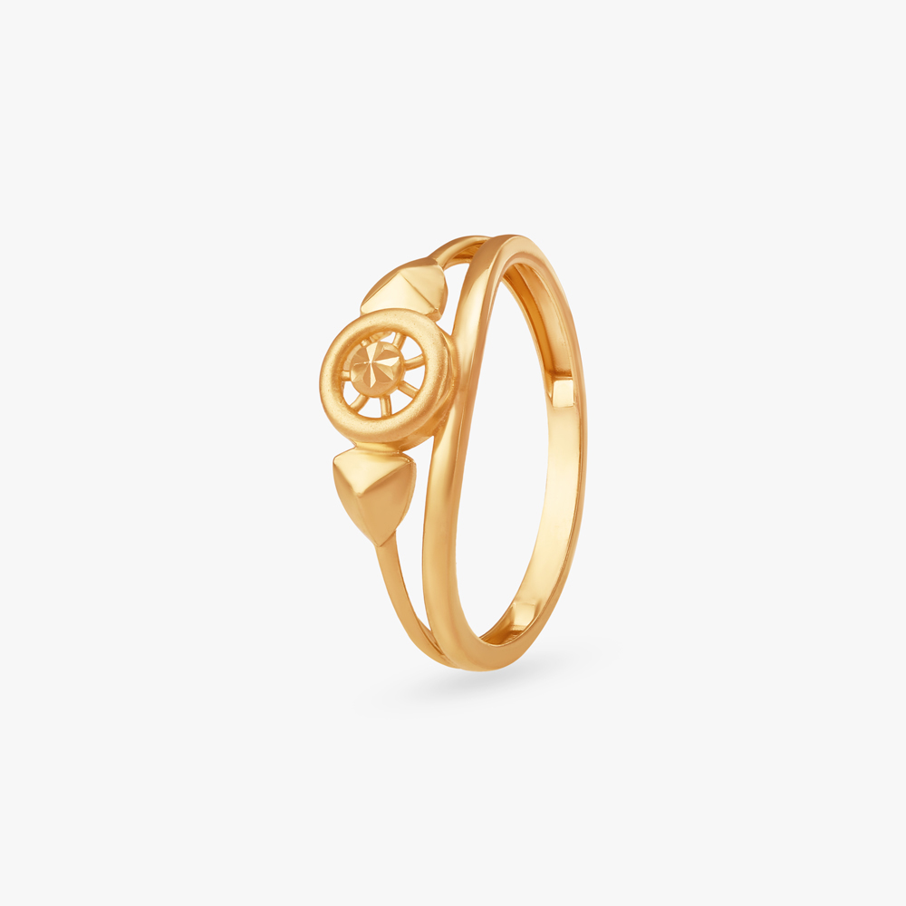 Orbit Statement Gold Ring