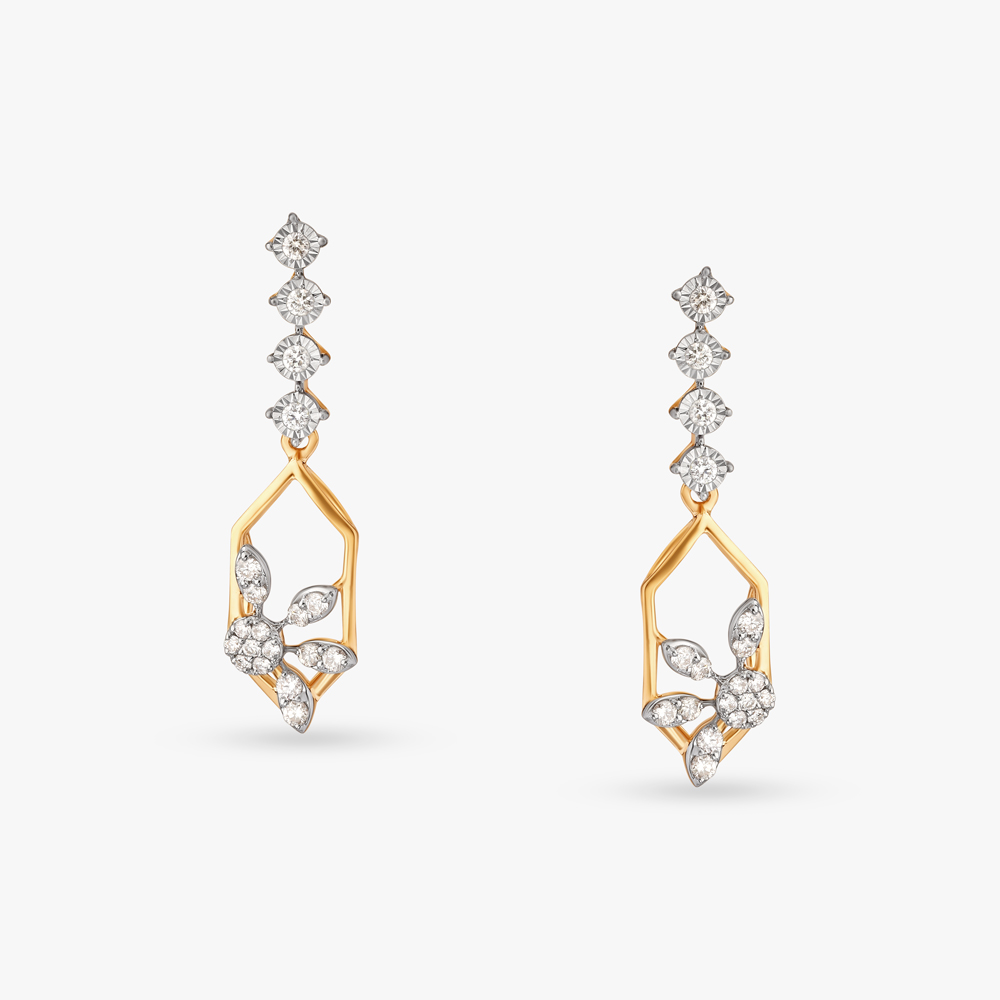 Infinite Sparkle Diamond Drop Earrings