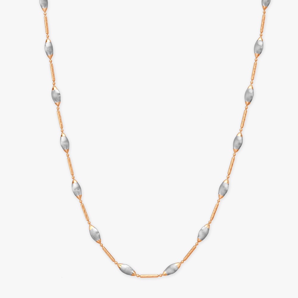 Frosted Bullet Gold Chain