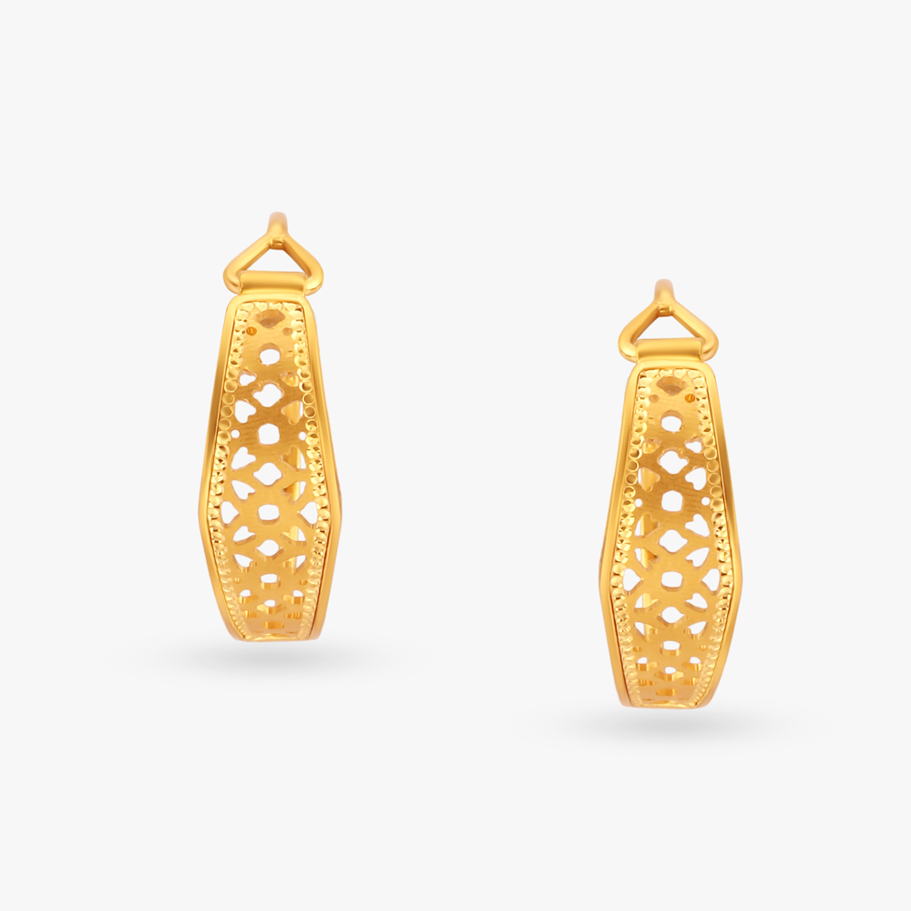 

Lacy Elegance Hoop Earrings