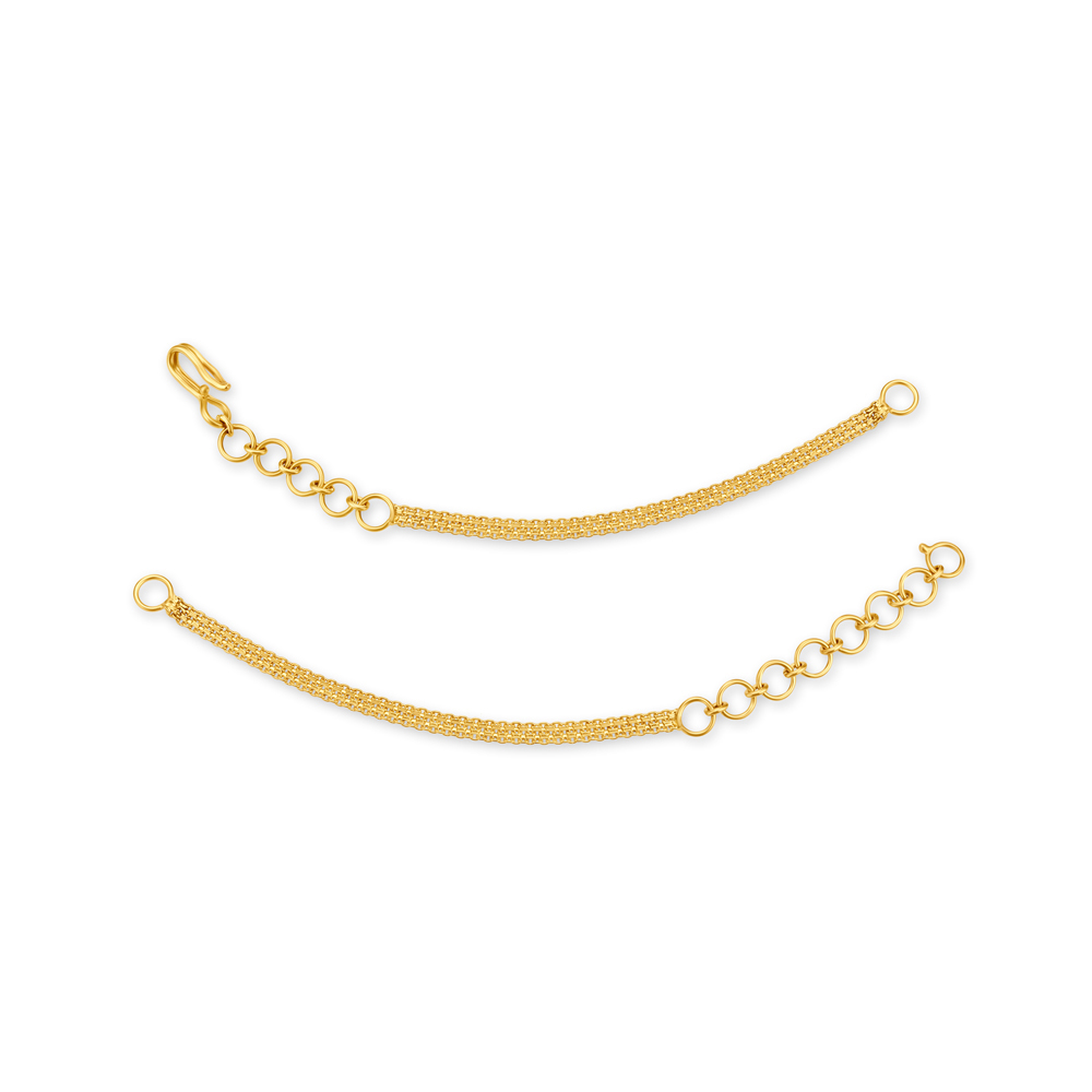 Classic 22 Karat Yellow Gold Flat Back Chain