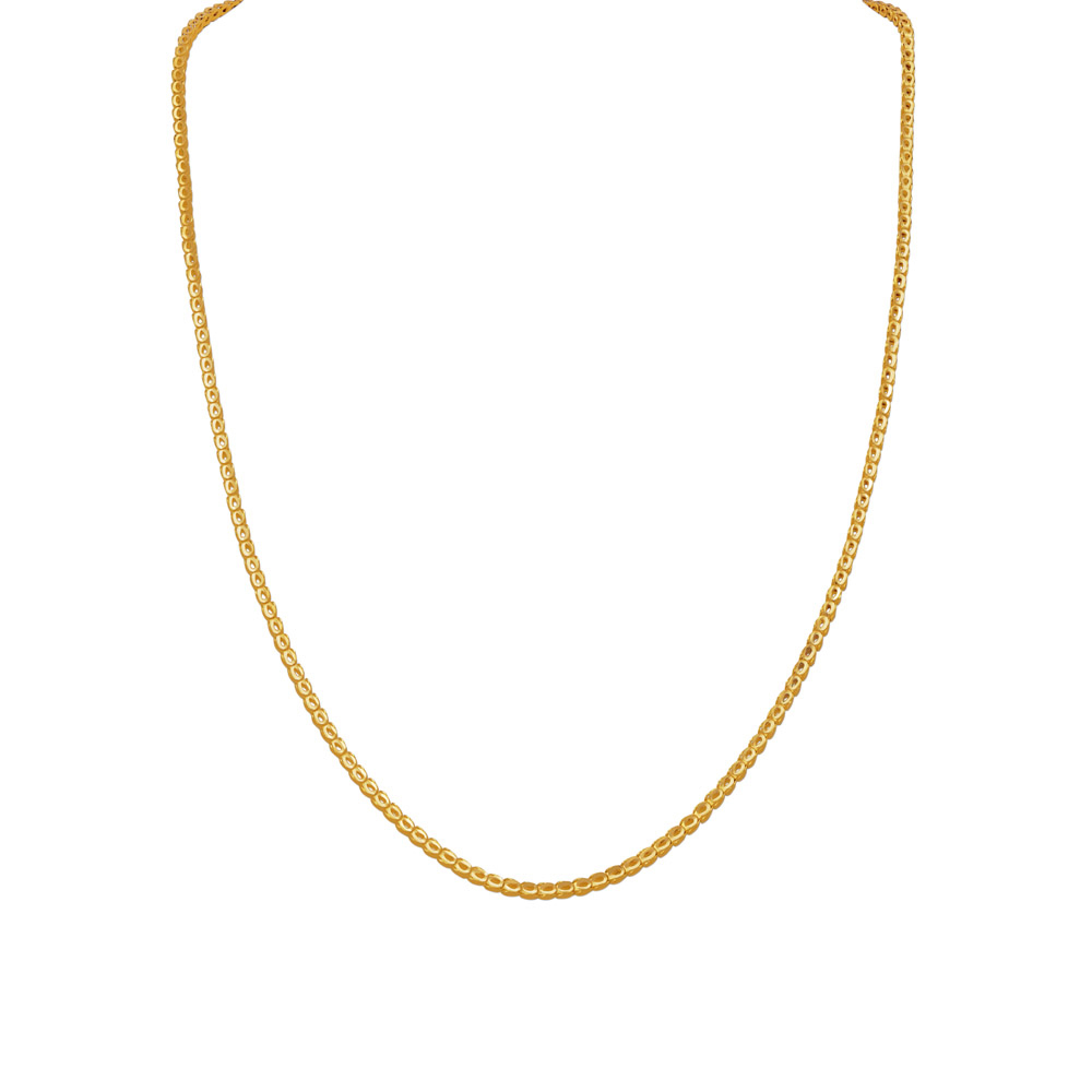 Grand 22 Karat Yellow Gold Looped Open Box Chain
