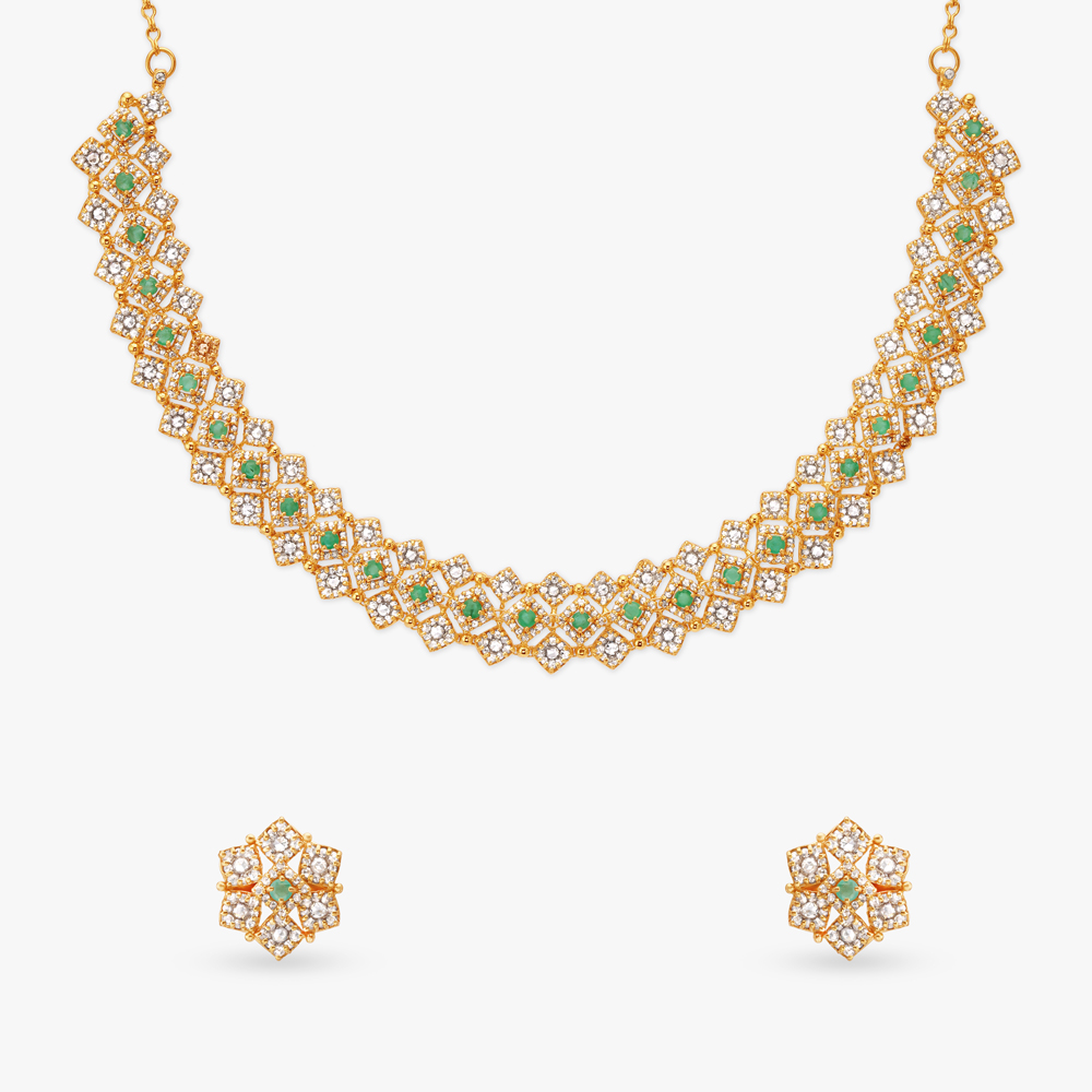 Exquisite Gold Necklace Set