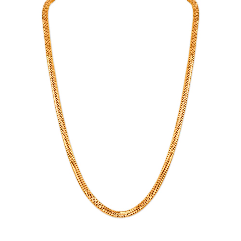 Snake Pattern Gold Chain