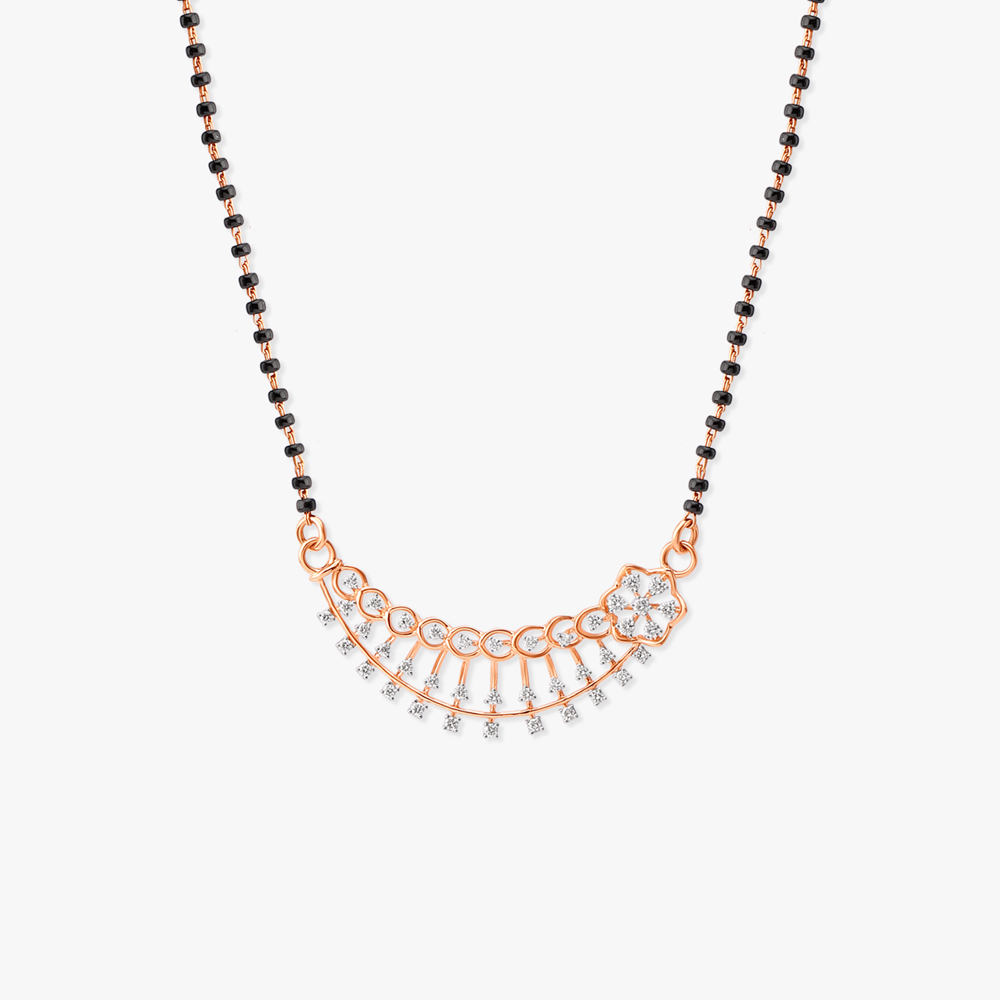 Floral Finesse Diamond Mangalsutra