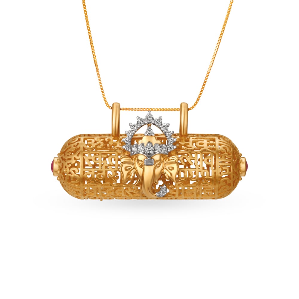 Lord Ganesh mantra pendant