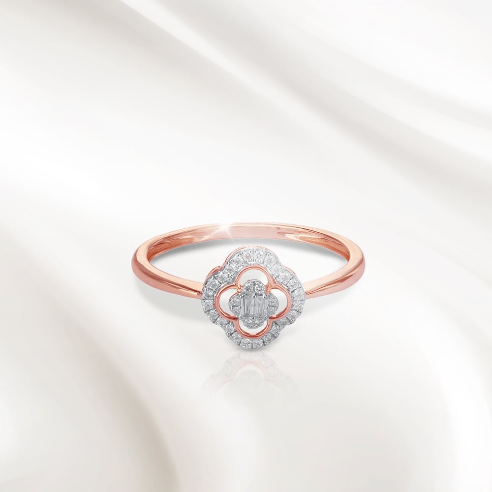 Vintage Bloom Diamond Ring