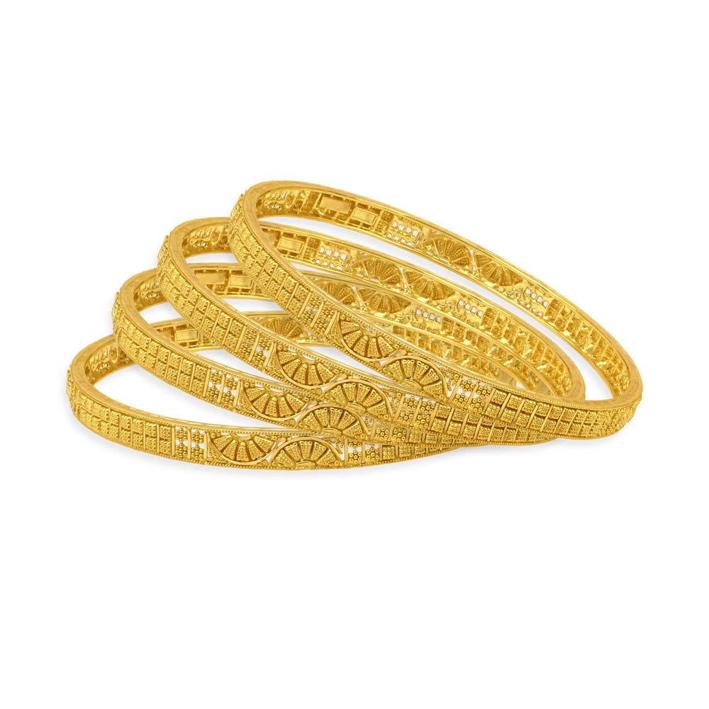 Classic Grandeur Gold Bangles
