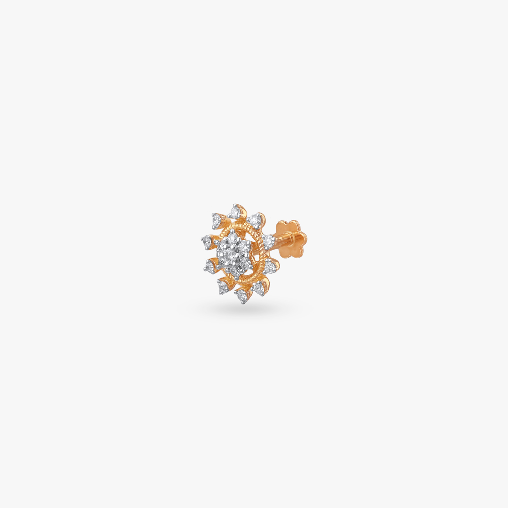 Daylight Dazzle Diamond Nose Pin