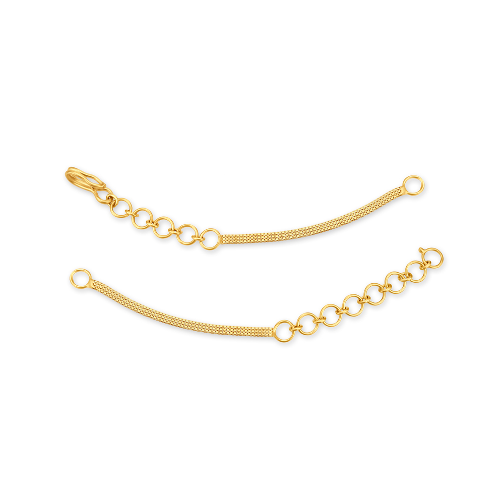 Understated 22 Karat Yellow Gold Flat Back Chain