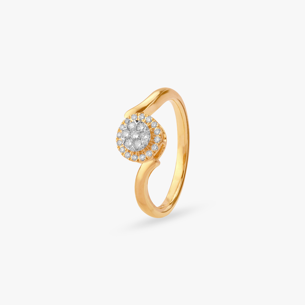Sunhalo Wave Diamond Ring