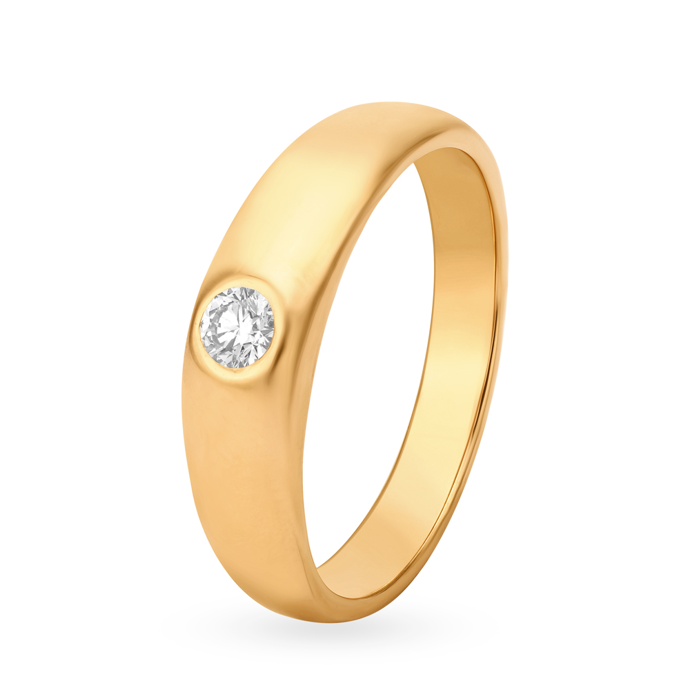 

Timeless 22 Karat Yellow Gold And Diamond Finger Ring