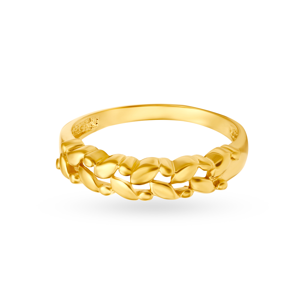 

Beautiful 22 Karat Yellow Gold Braided Finger Ring