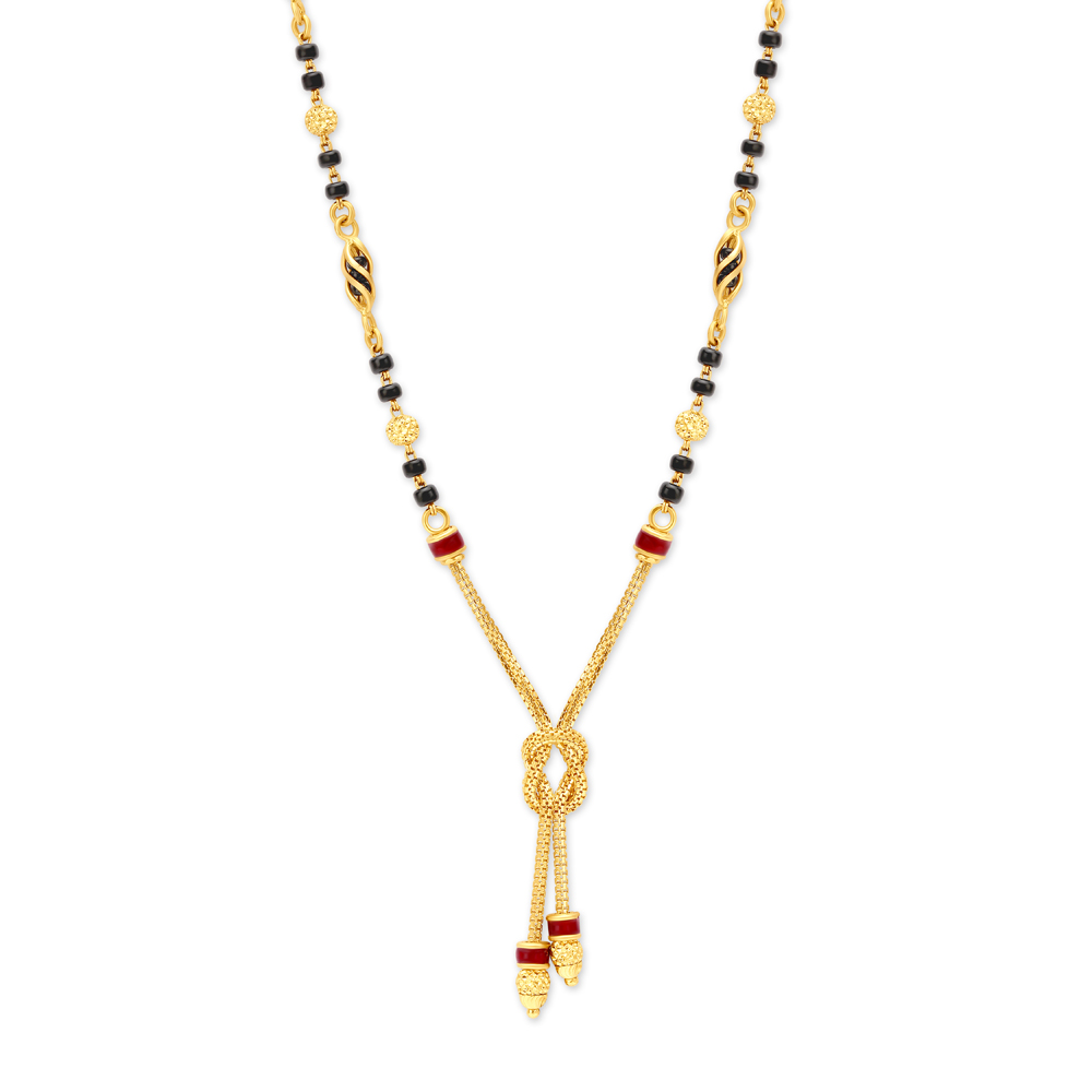 

Classy Knotted Gold Mangalsutra