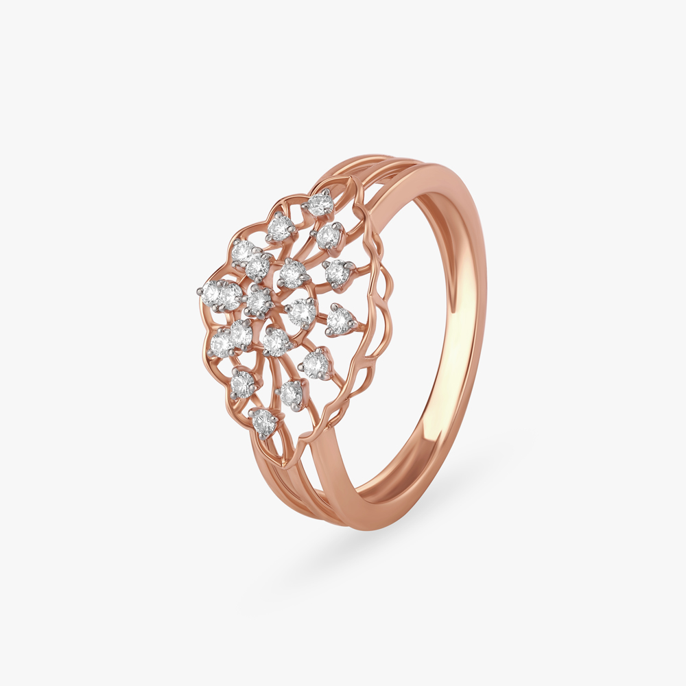 Classic Floral Diamond Ring