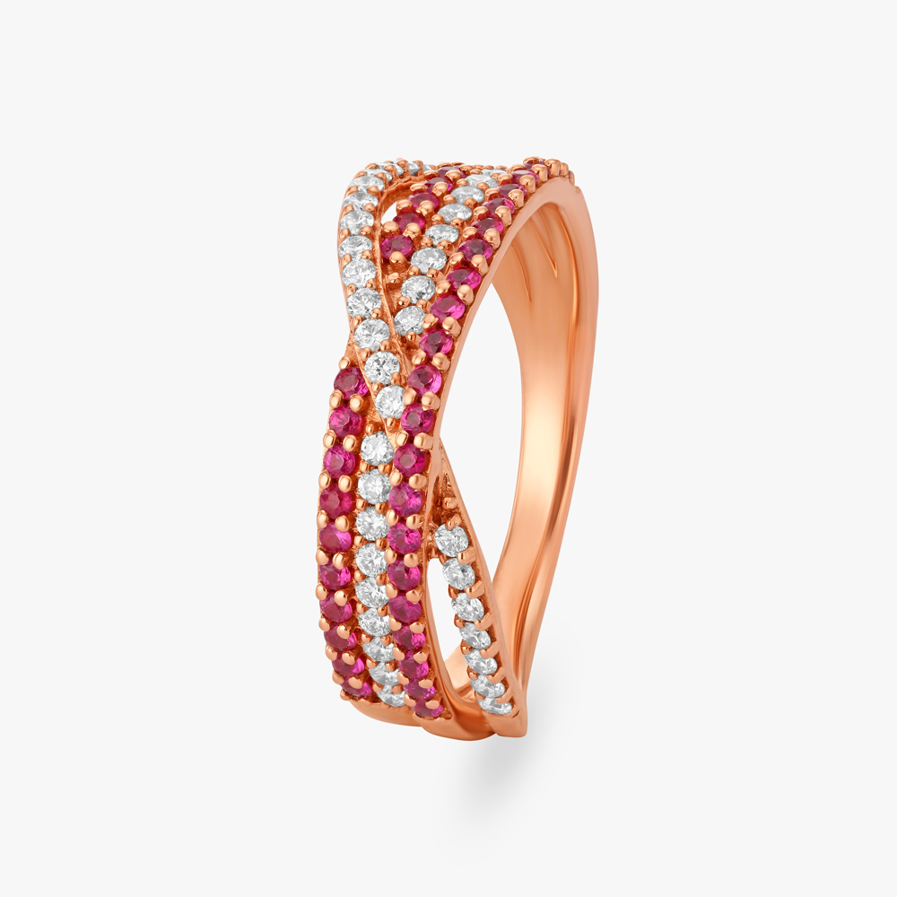Whimsical Diamond Finger Ring