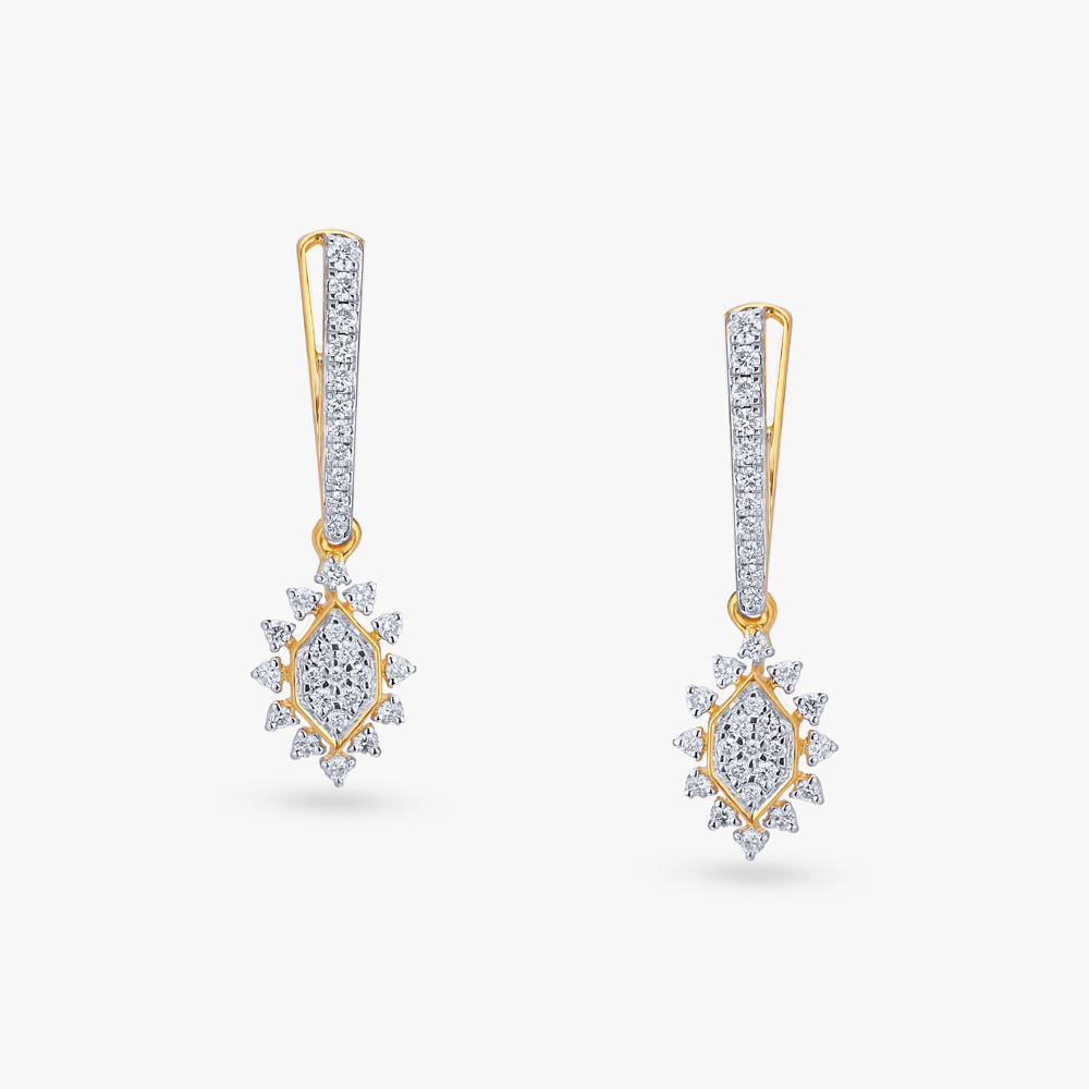 

Dazzling Diamond Drop Earrings