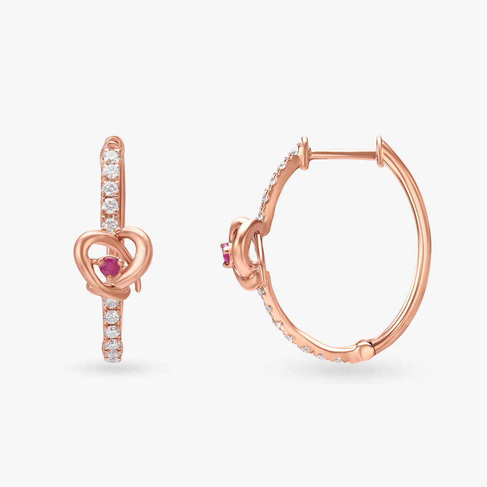 

Romantic Reverie Diamond Hoop Earrings