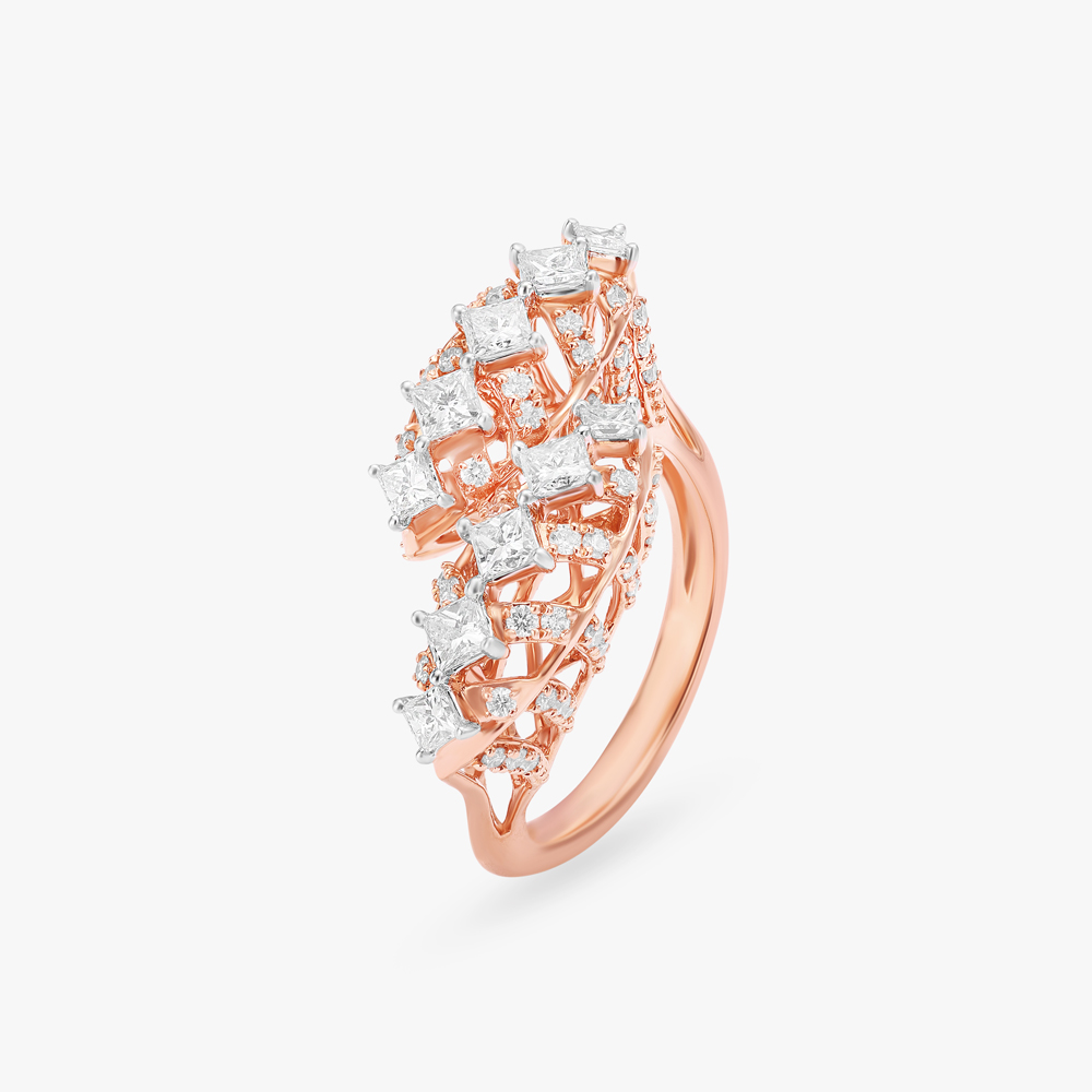 Blossom Diamond Finger Ring