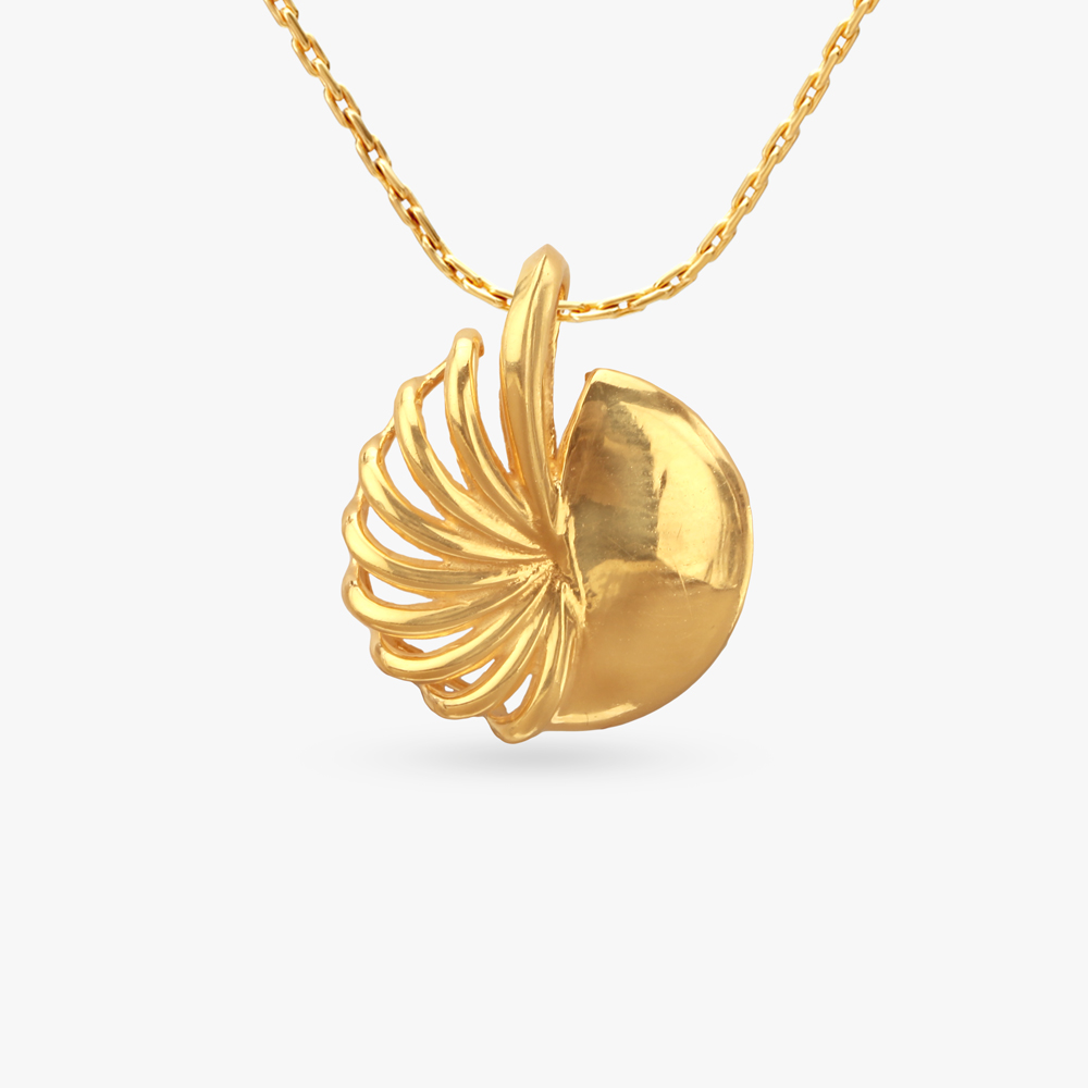 Whirling Glory Gold Pendant
