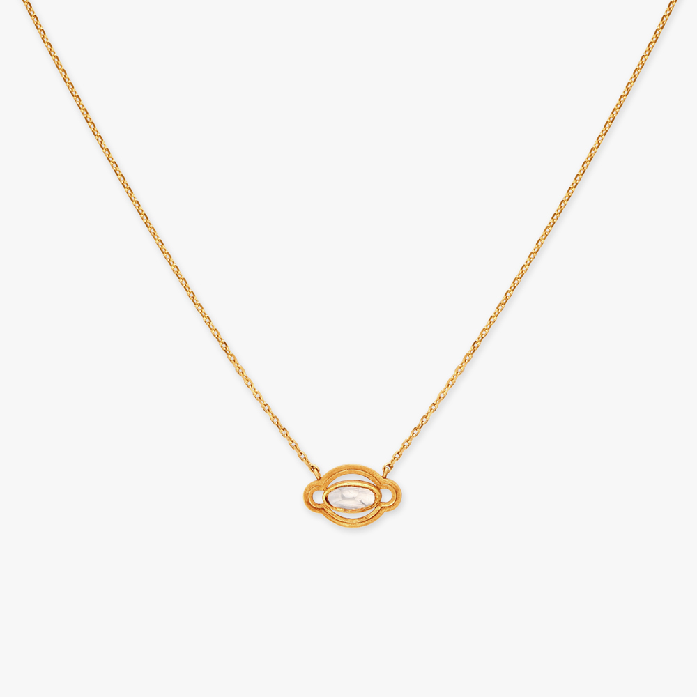 Simple Stately Pendant with Chain