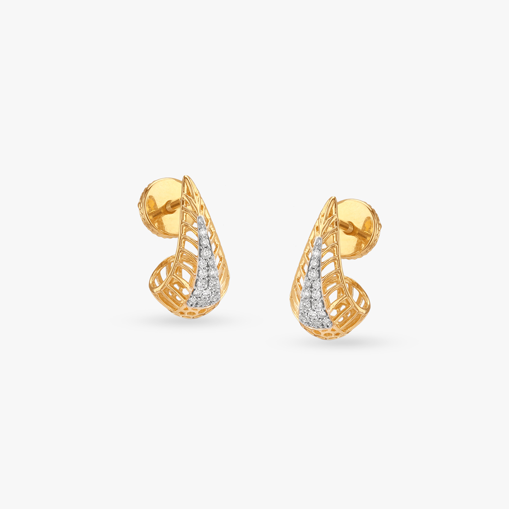 Fierce Flair Diamond Stud Earrings