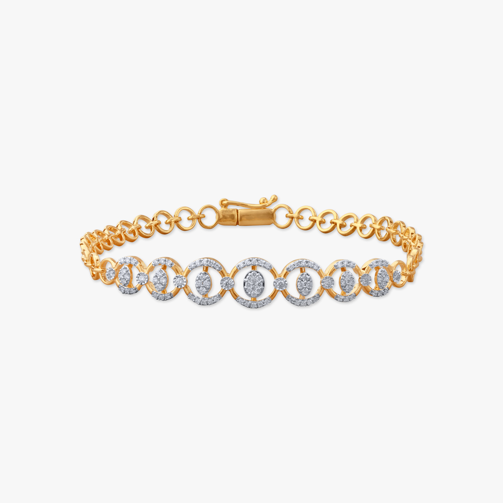 Radiant Orbit Diamond Bracelet
