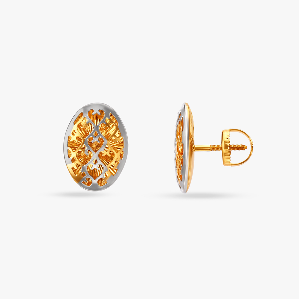 

Jaali Teardrop Stud Earrings
