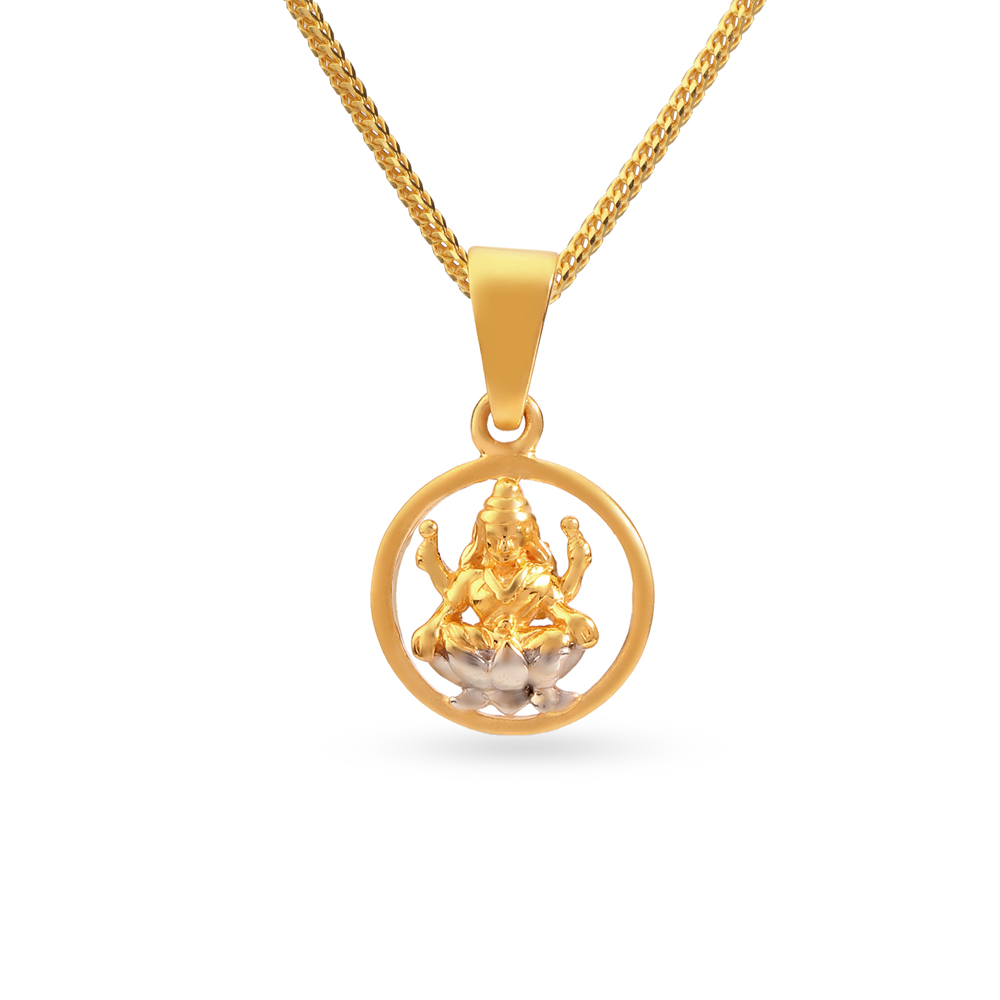 Lavish Lakshmi Gold Pendant
