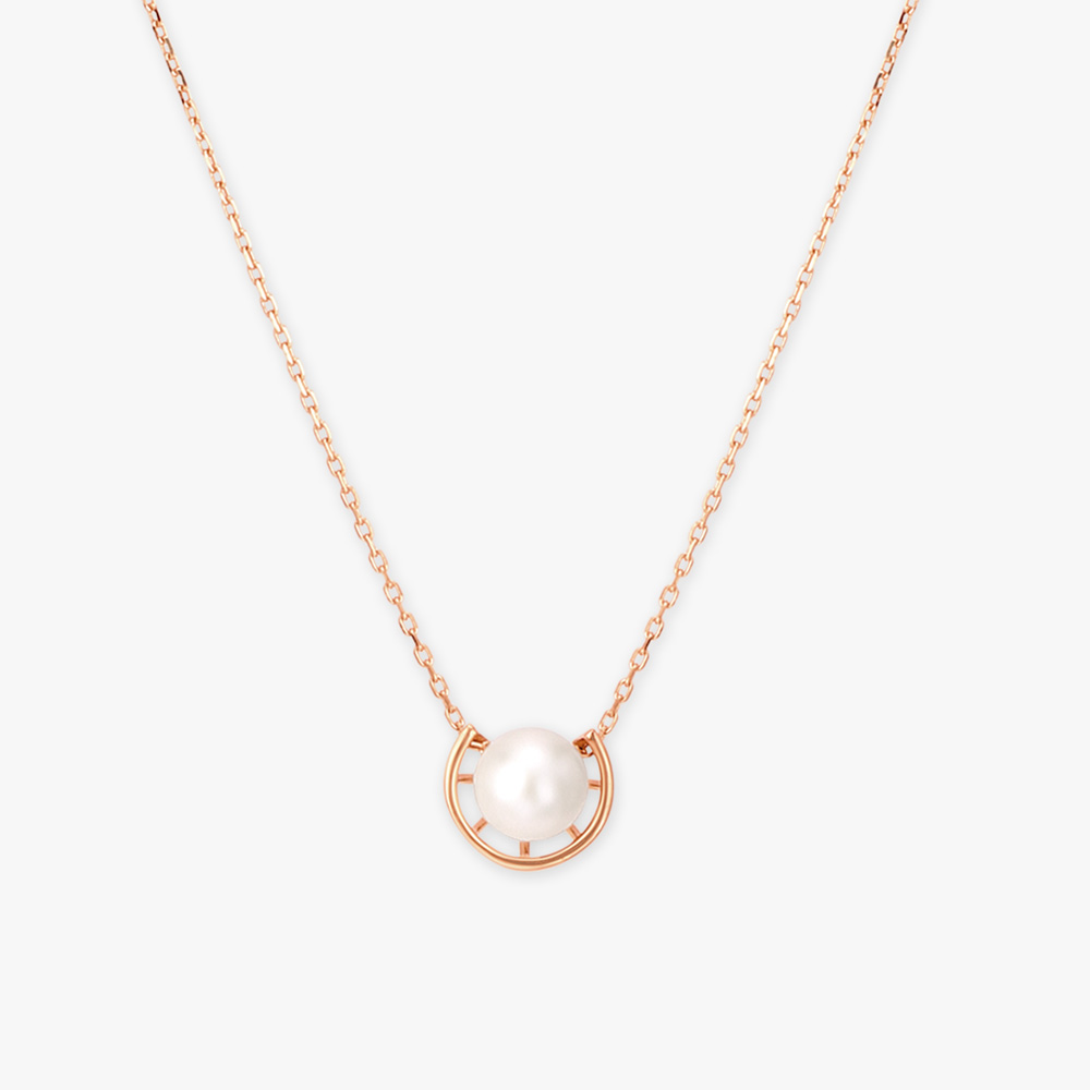 

Orbital Pearl Pendant with Chain