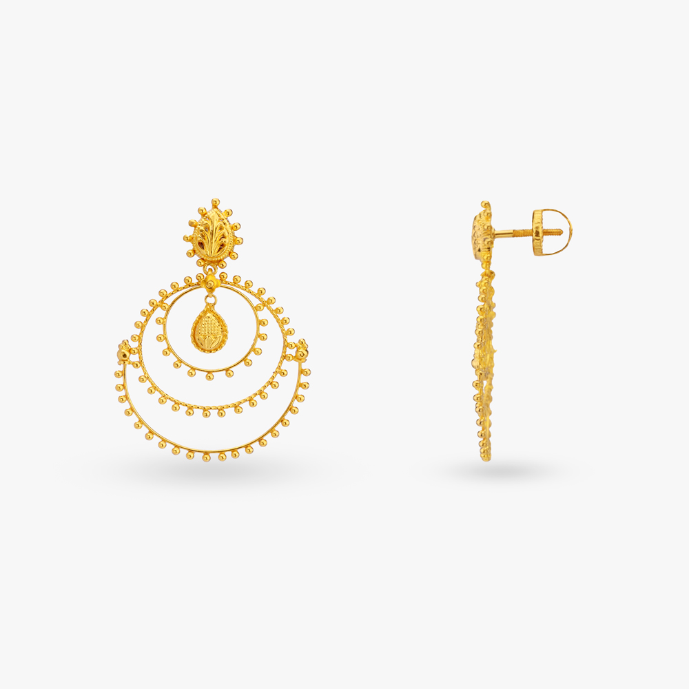 

Exquisite Gold Drop Earrings
