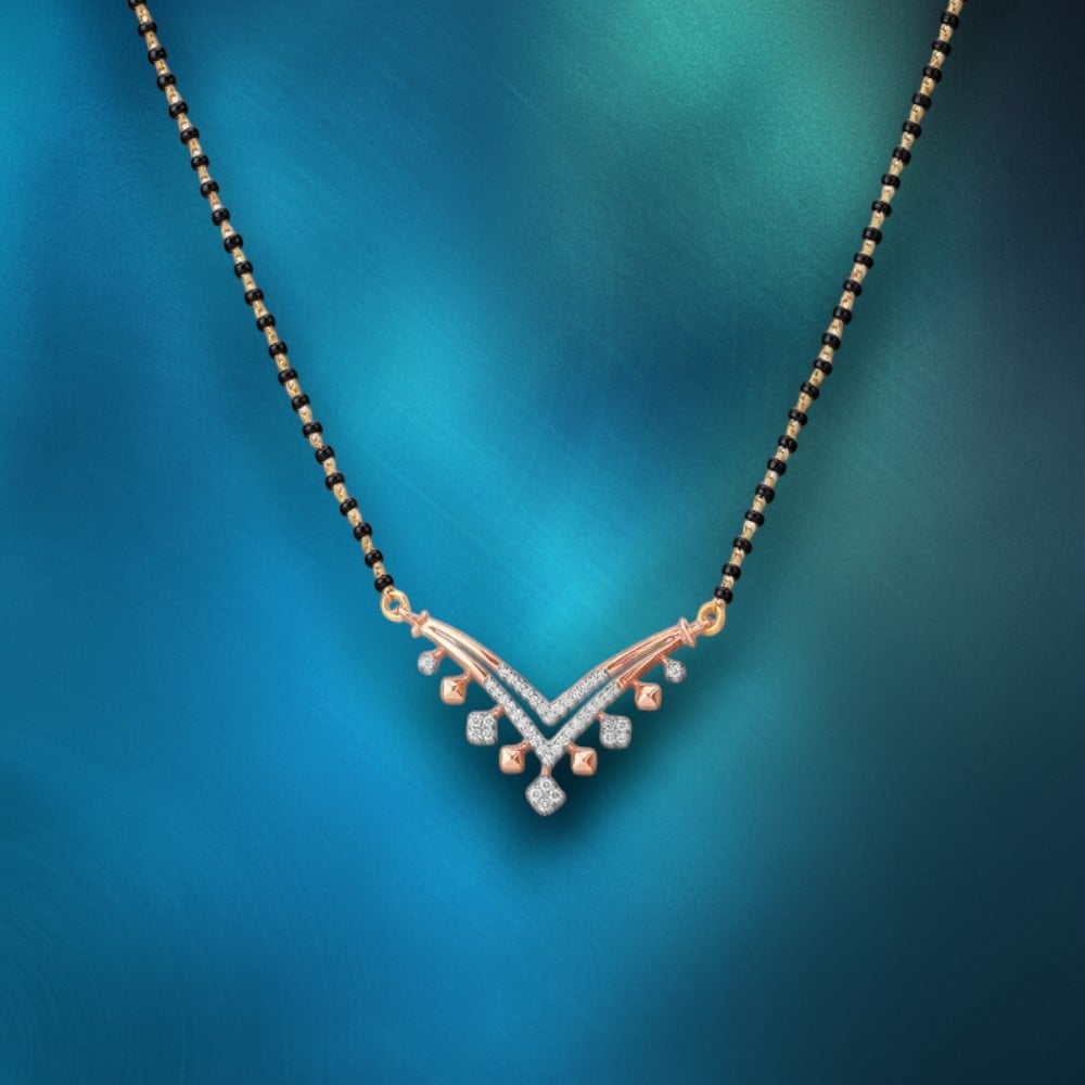Chic Chevron Diamond Mangalsutra