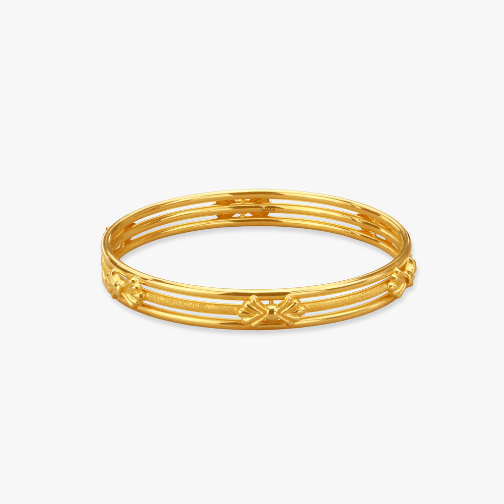 Stunning Layers Gold Bangle