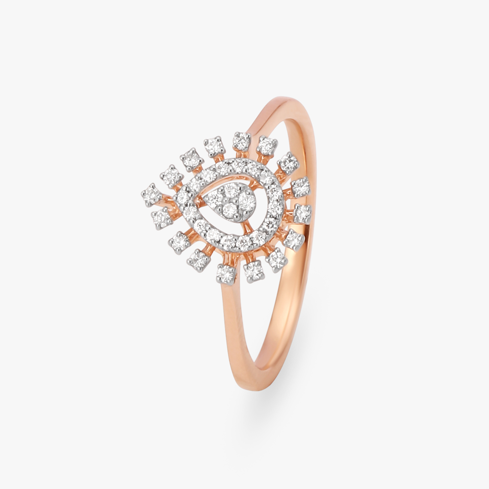 

Teardrop Diamond Finger Ring