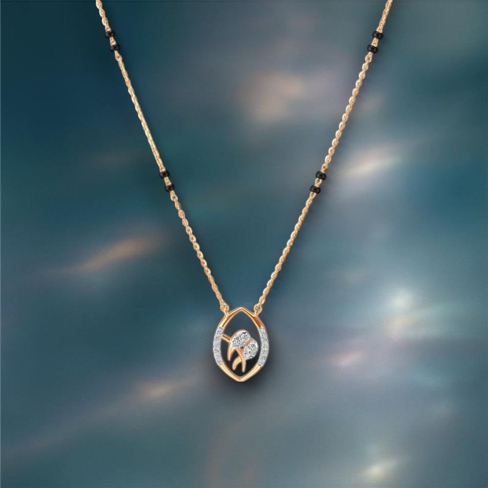 Leaf Delight Diamond Mangalsutra