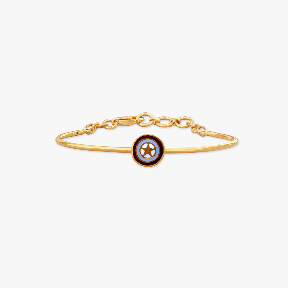 Little Star Gold Bangle For Kids
