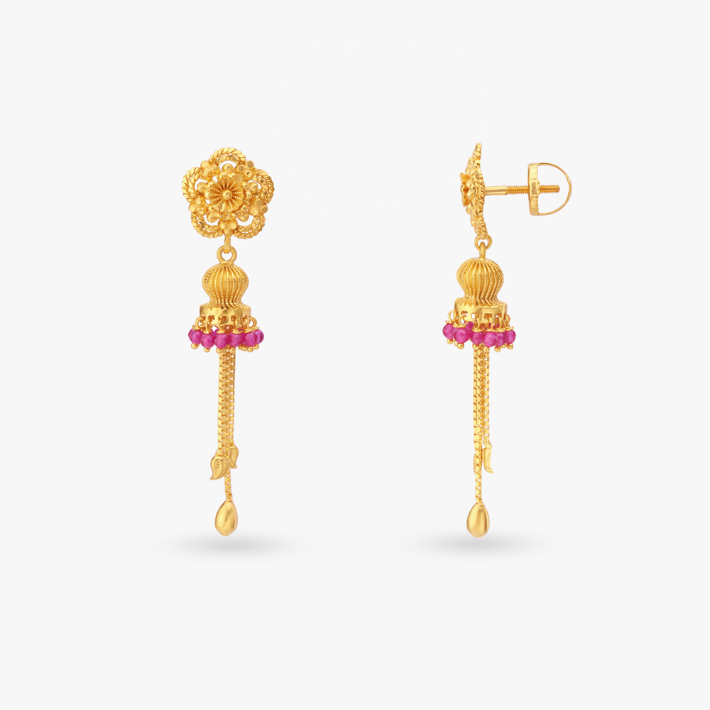 

Lavish Gold Drop Earrings