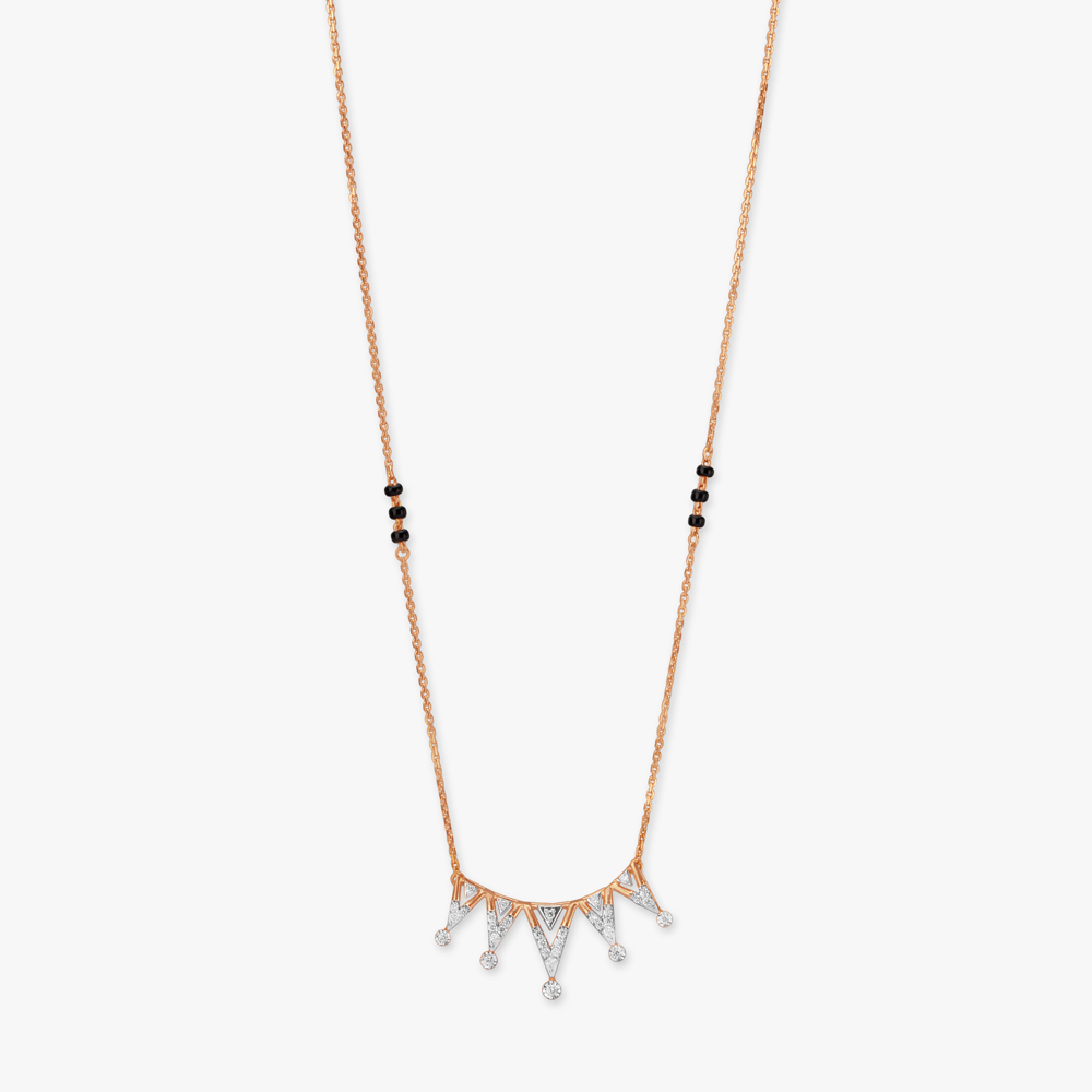 

Glamorous Peaks Diamond Mangalsutra