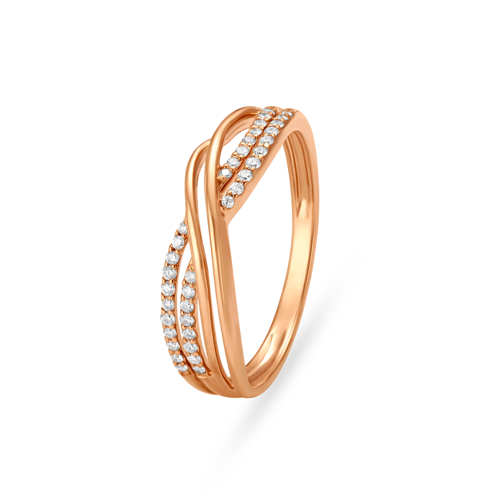 Subtle Crossover Finger Ring