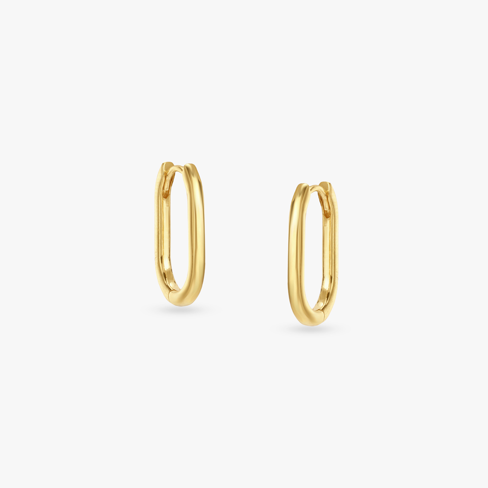 Minimalist Chic Gold Hoop Earrings