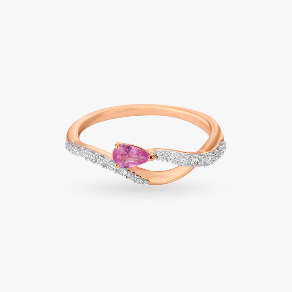 

Pink Marquise Diamond Finger Ring