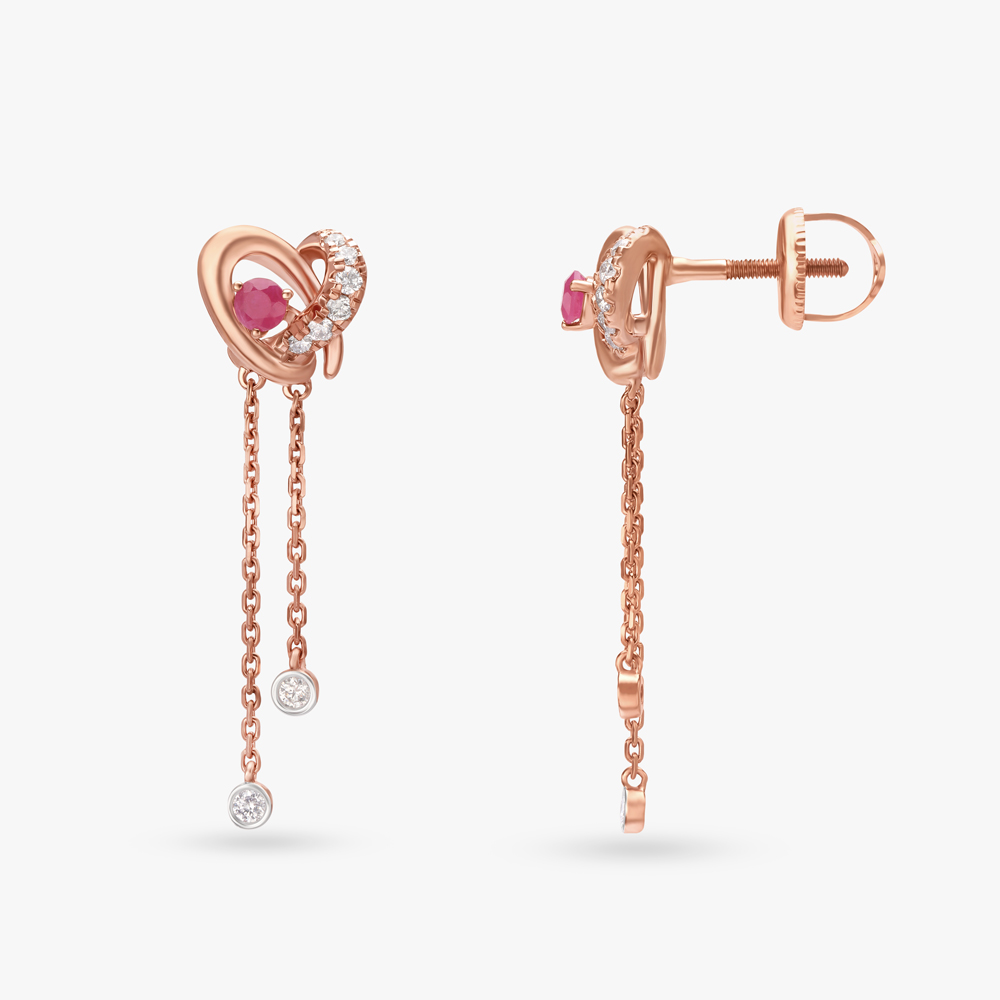 

Crescendo of Grace Diamond Drop Earrings