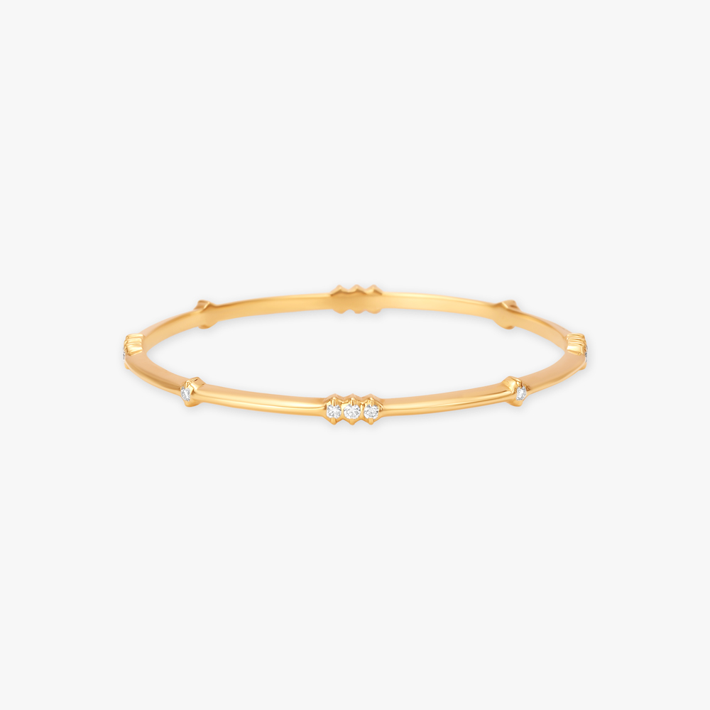 Radiant Interval Diamond Bangle
