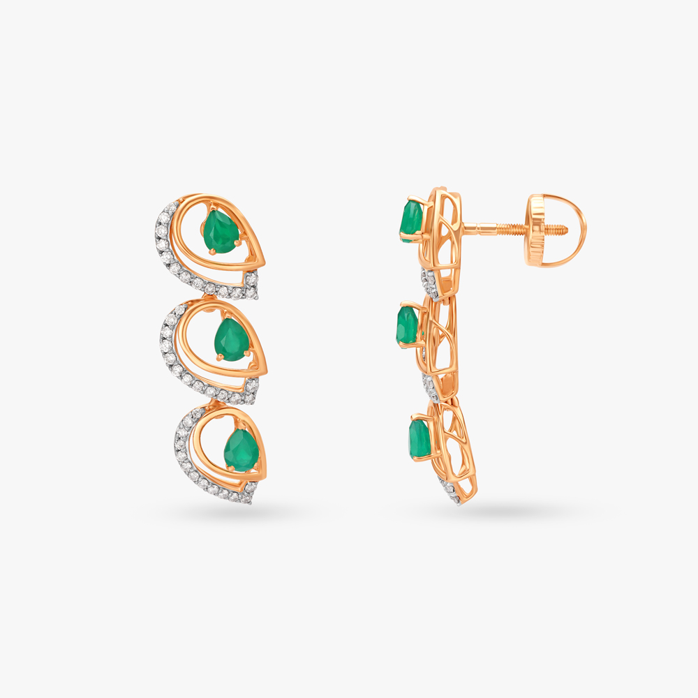 

Chic Diamond Drop Earrings